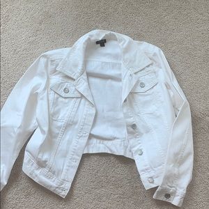 White jean jacket